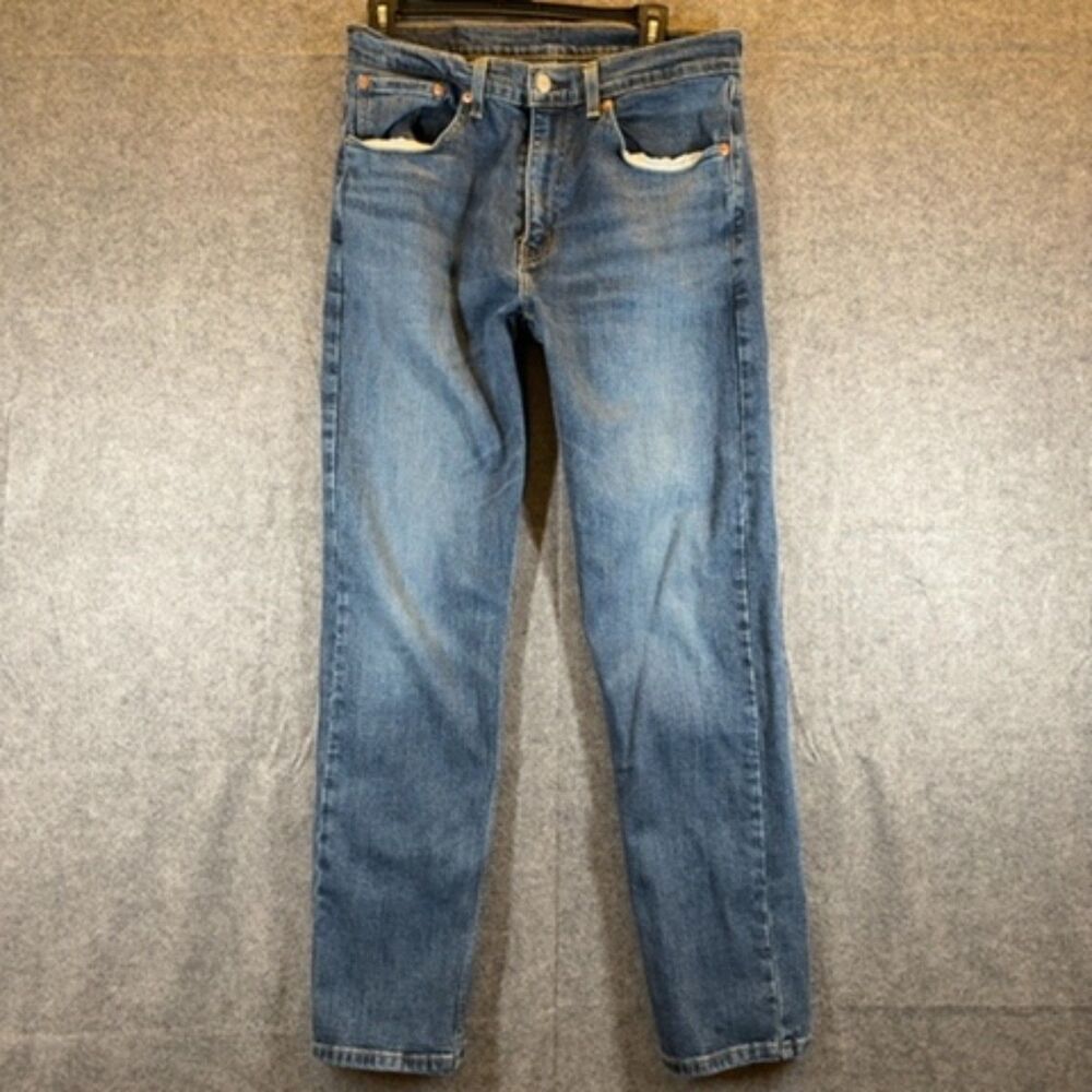 Levi's 505 Straight Leg Jeans Men's 32x32 Dark Wash Denim